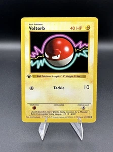 Pokémon TCG Voltorb Base Set 67/102 Regular 1st Edition Shadowless Common Card - Picture 1 of 2