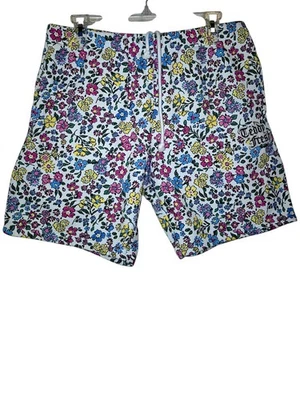 Pantalones Cortos Teddy Fresh Para Hombre Floral Algodón Pesado Bordado Logo Informales Hombres Medianos  Foto 1 de 4