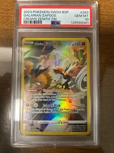Galarian Zapdos SWSH283 SWSH: Sword & Shield Promo Cards Holo PSA 10 GEM MINT - Picture 1 of 1