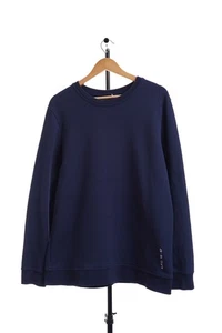 authentic A.P.C. sweatshirt Navy Blue men's Size XL APC cotton cardigan jumper - Picture 1 of 11
