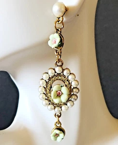 HIGHEND*SELTEN*ERSTAUNLICH WUNDERSCHÖNE VINTAGE DESIGNER 3" STATEMENT BAUMELNDE OHRRINGE! - Bild 1 von 5