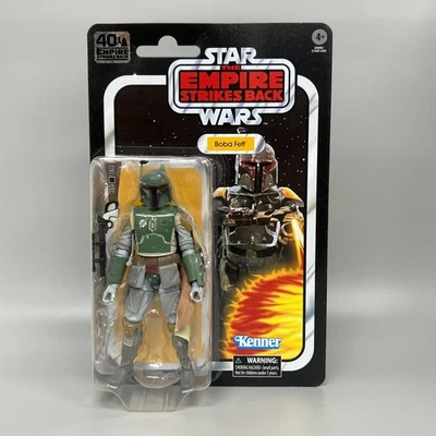 OPENED BOBA FETT 40TH ANNIVERSARY ESB STAR WARS BLACK 6" BOUNTY HUNTER FIGURE - Image 1 of 4