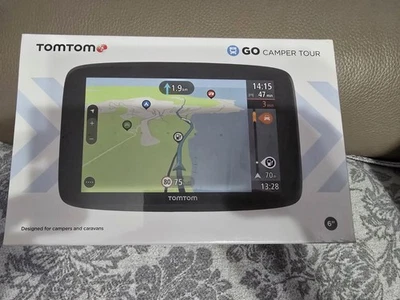 TomTom GO Camper Tour, 6 Zoll Display, POIs, Routen speziell für Wohnmobile, NEU - Bild 1 von 4