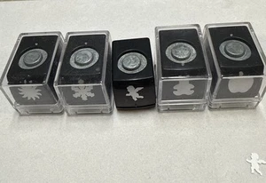 5 Marvy Uchida Mini Cassette Craft Punches- Sun, Snowflake, Bear - Free Shipping - Picture 1 of 4