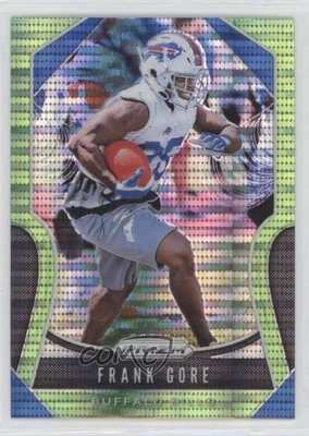 2019 Panini Prizm Neon Green Pulsar Prizm Frank Gore #8 - Image 1 of 2