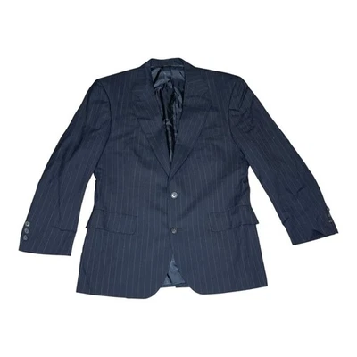 Blazer Brooks Brothers Para Hombres 38S Azul Marino Rayas Lana Hecho en EE. UU. Brooksease 2 Botones Foto 1 de 4
