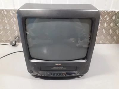 Matsui Retro 14 Inch Gaming TV Monitor VCR Combo Scart TVR185  Vcr - Image 1 of 4