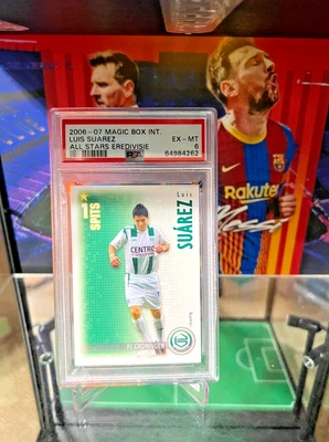 2006-07 Magic Box Int. RC Luis Suarez All Stars Eredivisie PSA 6 - Image 1 of 4