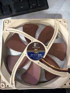 Noctua NF-A14 ULN Ultra Quiet Silent Fan, 3-Pin, 140mm, Brown - Picture 1 of 1