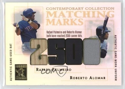 2003 Topps Tribute - Contemporary Edition Rafael Palmeiro Roberto Alomar HOF - Image 1 of 2