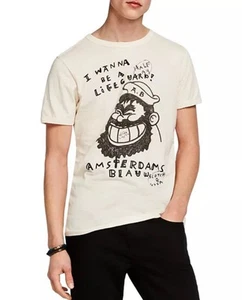 Scotch & Soda Brutus X AB Shirt Men’s Medium Hi Brutus Bye Popeye Textured Tee - Picture 1 of 16