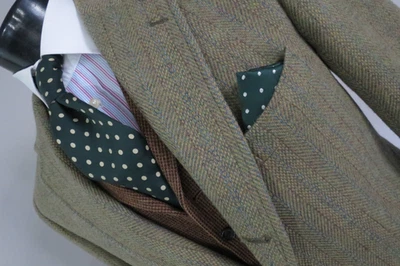 J Press Donegal Mist heavy tweed cashmere wool mohair sport coat 43 44 L - Image 1 of 4