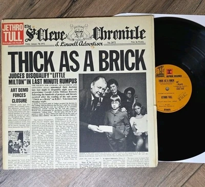 Jethro Tull ~ Thick As A Brick ~  Original 1972 Vinyl LP ~ Reprise MS 2072 EX/EX - Image 1 of 4