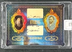 2024 Eternal Cuts World Celebrities Da Vinci Van Gogh Dual History Relics 56/75 - Picture 1 of 2