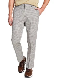 Tommy Hilfiger Mens Modern-Fit Performance Check Dress Pants 34W x 34L Tan - NWT - Picture 1 of 5