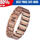 Optimum Quality 99 . 99 % Soild Copper Magnetic Bracelets for Men , 3X Ul