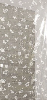 KLEINE WOLKE Austauschrollo 128x240cm Ersatz für Duschrollo Transparent/Weiß  - Bild 1 von 2