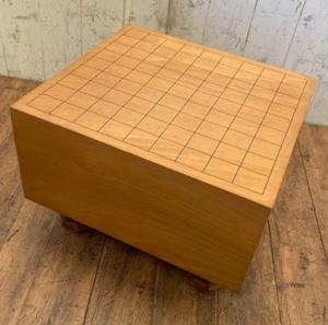 Used Vintage showa Retro wooden shogi board with legs from Japan M - Picture 1 of 4