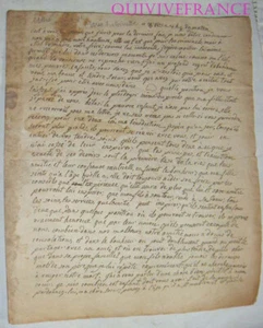 DOC291 - FAC-SIMILÉ DERNIERE LETTRE MARIE ANTOINETTE A SA SOEUR PAPIER FILIGRANE - Imagen 1 de 5