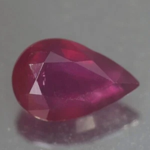 1.11CT CHARMIMG AA UNHEATED UNTREATED PEAR RED RUBY NATURAL - Picture 1 of 3