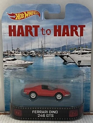 Mattel Hot Wheels 2013 Hart to Hart 1972 Ferrari Dino 246 GTS 1:64 MINT - Image 1 of 4