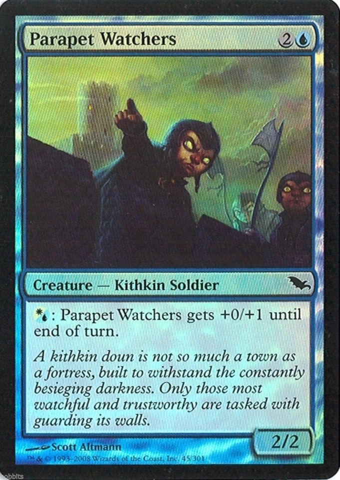 MTG - Shadowmoor - Parapet Watchers - 2X - Foil - NM - Image 1 of 1