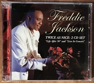 Freddie Jackson Twice As Nice 2 CD Set Life After 30 & Live In Concert - Picture 1 of 4