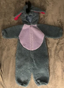 Disney Store EEYORE Winnie Pooh Heavyweight Curly Plush Halloween Costume 2-4T - Picture 1 of 11