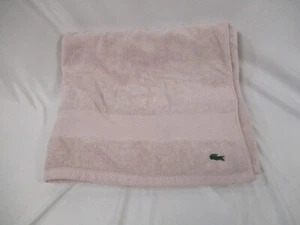 Lacoste Towel Pink 30x52" Rectangular Bath Solid Bathroom Supima Cotton - Picture 1 of 12