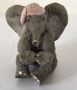 Vintage TUSKERS Hand Crafted JOSIE Ornamental Elephant  - Afbeelding 1 van 6