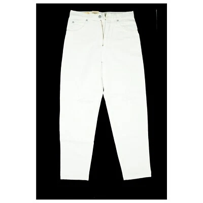 Edwin Newton Slim Unisex Vaqueros Zanahoria 80er 90er Legendario W33 L32 Blanco - Imagen 1 de 4