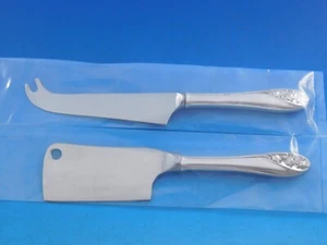 Lily of the Valley by Gorham Sterling Silver Cheese Serving Set 2pc HHWS Custom - Picture 1 of 10