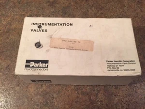 Parker Hannifin 8T3-P8K-SS-PP (JY) 31GA Instrumentation Valve New - Picture 1 of 5
