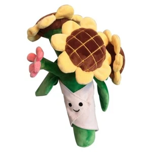 Peluche pupazzo bouquet portatile girasole 30 cm - Foto 1 di 7