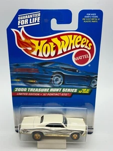 Hot Wheels 2000 Treasure Hunt '67 Pontiac GTO, White, 1:64, NIB - Picture 1 of 11