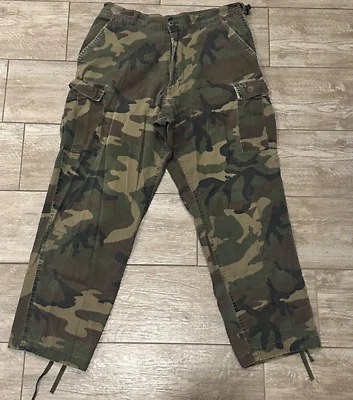 VTG Master Sportsman Men’s 34x29 Old Soft Camo Cargo Pants Baggy Gorpcore - Image 1 of 4