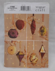 Vogue Craft 7788 ~ Hermosos adornos con cuentas ~ UC FF - Imagen 1 de 11