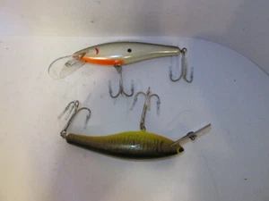(2) Vintage Bagley Deep Bang-O-B 6 Wood Crankbait Fishing Lures-Nice Lure 's! - Picture 1 of 7