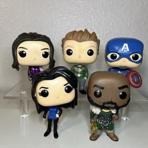 Funko POP Marvel Lot (5) CAPTAIN AMERICA AGENT MAY LOKI CLINT BARTON KATE BISHOP - Picture 1 of 13