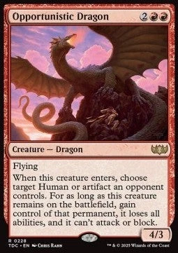 Magic/MTG Opportunistic Dragon TDC-228 Rare Englisch Neu - Bild 1 von 2