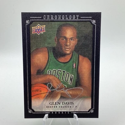 Autógrafo de novato 2007-08 Upper Deck Chronology Glen Davis 92/99 radiocontrol en tarjeta #241 Foto 1 de 4