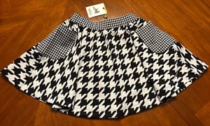 NWT Finding Foxtail Girls Size 5 Black & White Houndstooth Skirt - Picture 1 of 8
