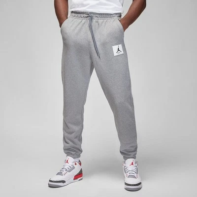 Men's Air Jordan Gray Flight Fleece Joggers Sweatpant- Sz Large - Clean  - Image 1 of 4