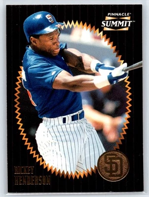 1996 Pinnacle Summit Rickey Henderson San Diego Padres #66 - Image 1 of 2
