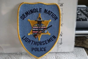 Parche policía india tribal nación seminola faro policía oklahoma yel bdr - Imagen 1 de 1