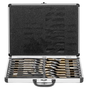 17PC LARGE SIZE SIZED STEEL METAL SILVER AND DEMING TOOL DRILL BIT SET DEMMING - Picture 1 of 9