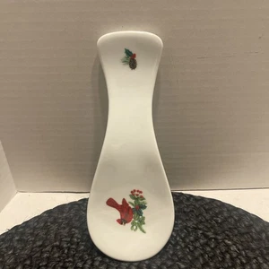 Royal Norfolk Porzellan rot Kardinal & Weihnachten Stechpalme 8"L L Löffel Rest - Bild 1 von 6