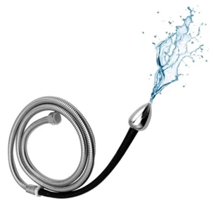 Metall Silikon Dusche Reinigung Waschen Vaginal Anal Einlauf Darm-Dusche System Kit - Bild 1 von 12