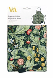V & A Museum Organic Cotton Adjustable Apron William Morris Leicester - Picture 1 of 6