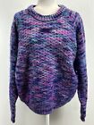 Vtg Women’s E. Willig Hand Made Sweater Medium GUC Chunky Colorful USA Knit Wool